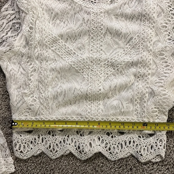 Solid Hollow Crop Top Long Sleeve Shirt, Sexy Zip Back Stylish and Elegant. - Picture 7 of 8